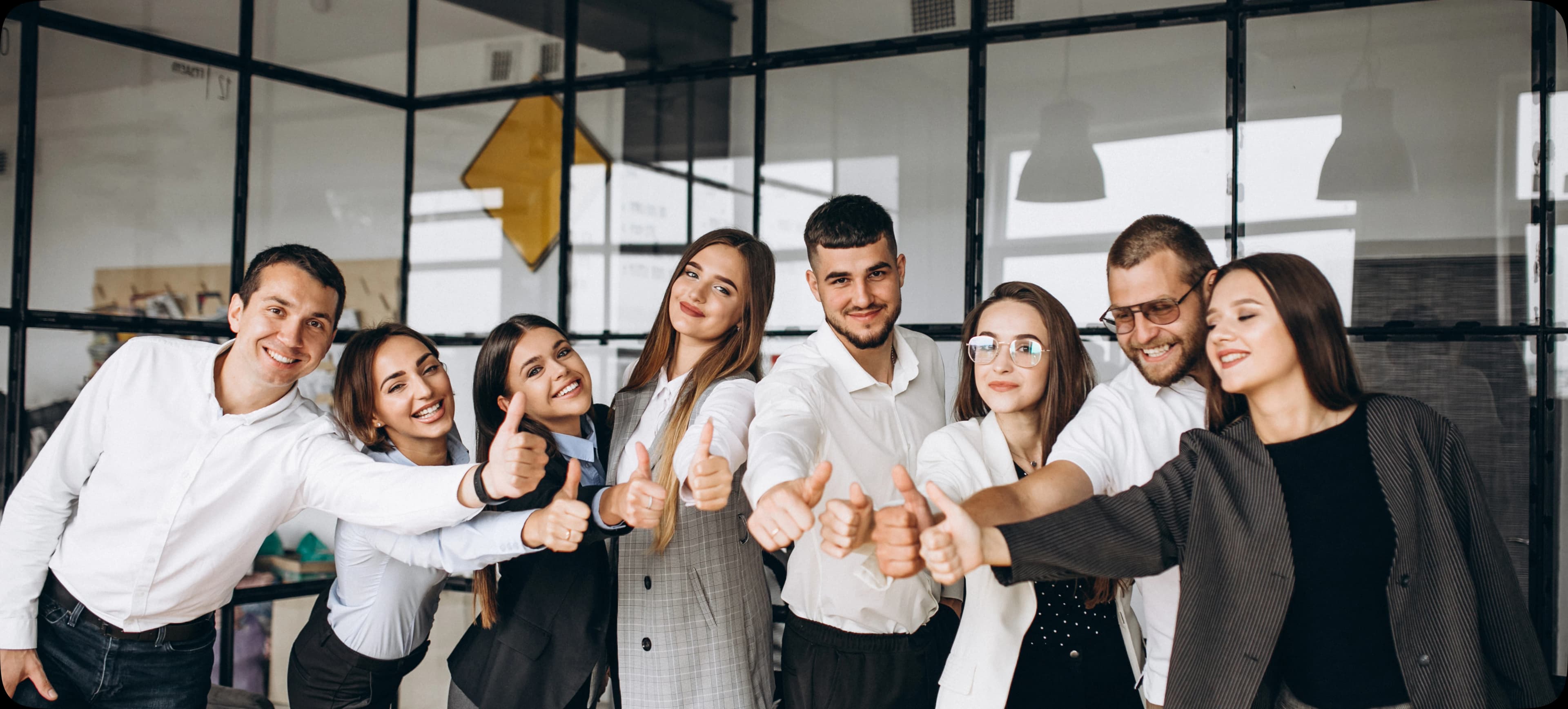 Group People Working Out Business Plan Office