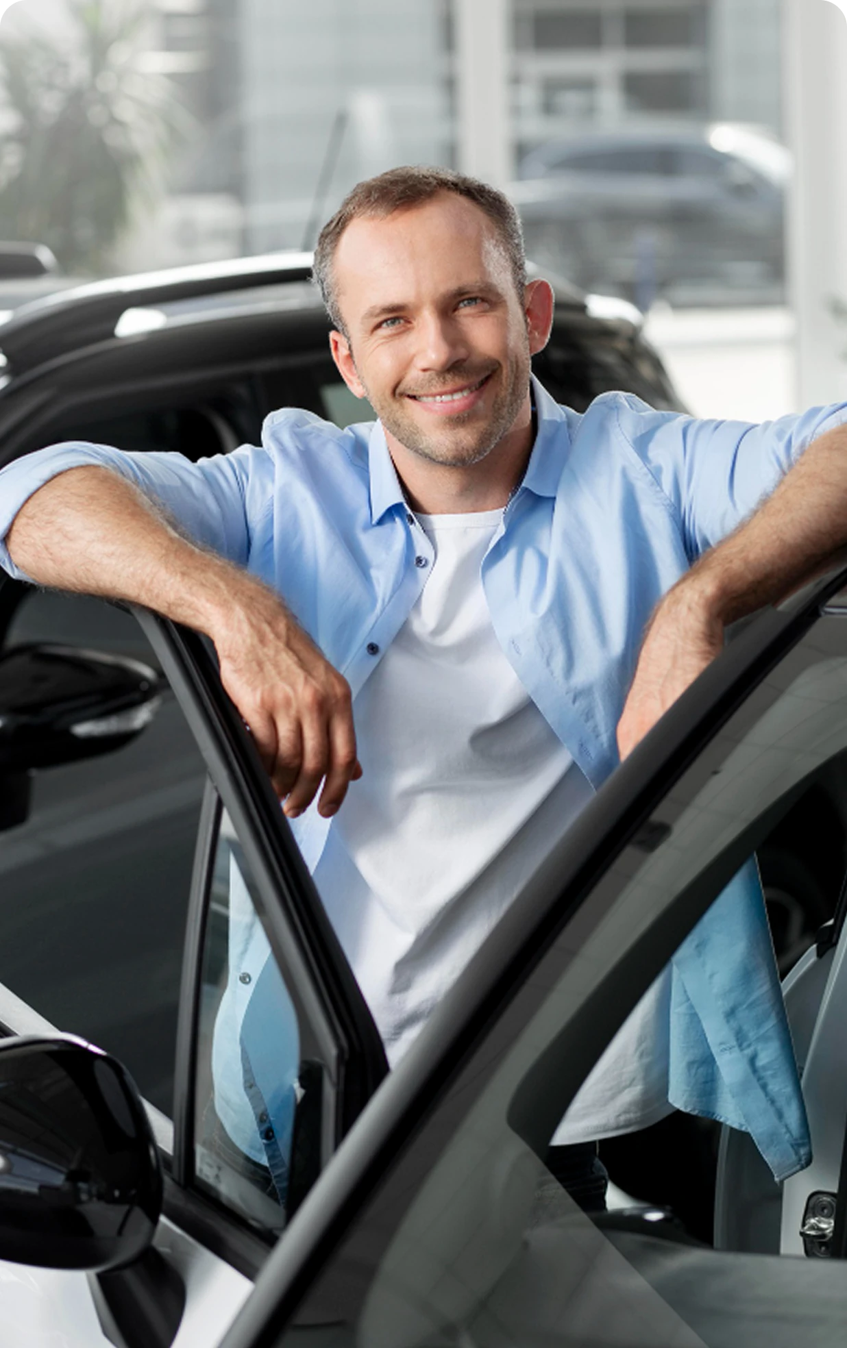 Smiling Van Driver Portrait